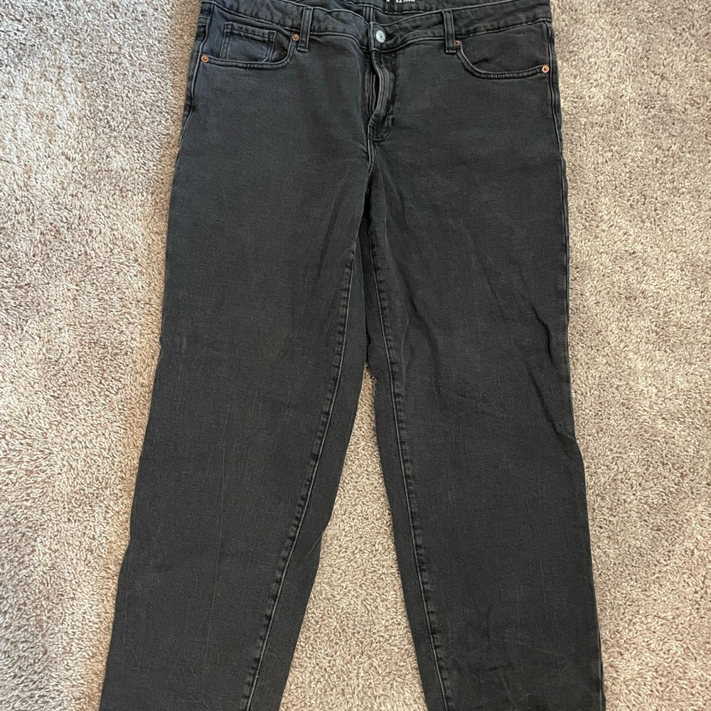 Old Navy Men's Dark Gray Straight Jeans